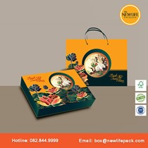 Bộ Hộp Trung Thu 4 Bánh V0 Kiểu Hộp Xếp Thông Minh 150gr - 200gr