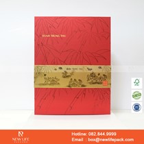 Hộp Trung Thu Cao Cấp NewlifePack Mẫu 03 - 4 Bánh - Kiểu Hộp Âm Dương