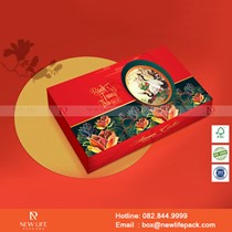 Mẫu Hộp Trung Thu 2 Bánh - Mẫu 5