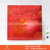 Hộp Quà Tết 2022 Đựng 12 Ngăn nhỏ - Kiểu Âm Dương