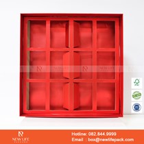 Hộp Quà Tết 2022 Đựng 12 Ngăn nhỏ - Kiểu Âm Dương