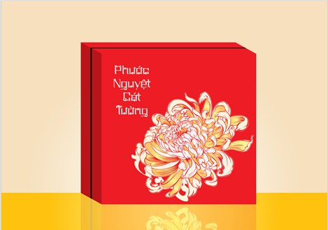 Hộp trung thu 4 bánh mã 24- 2023 (28.5*28.5*7.2) cm