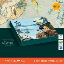 Bộ Hộp Trung Thu 6 Bánh (Mã V11) 200gr-250gr - Kiểu Âm Dương