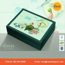 Bộ Hộp Trung Thu 4 Bánh (Mã V12) 200gr-250gr - Kiểu Âm Dương