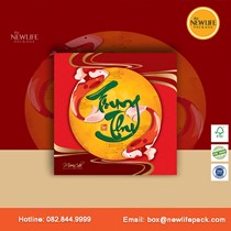 Bộ Hộp Trung Thu 4 Bánh V14 - Kiểu Hộp Nắp Liền Đáy