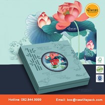 Bộ Hộp Trung Thu 4 Bánh V17 200gr-250gr - Kiểu Hộp Quyển Sách