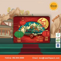 Bộ Hộp Trung Thu 6 Bánh V19 200gr-250gr - Kiểu Hộp Âm Dương