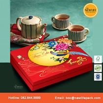 Bộ Hộp Trung Thu 6 Bánh - (mã V20) 200gr-250gr - Kiểu Hộp Âm Dương