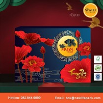 Bộ Hộp Trung Thu 6 Bánh - (mã V21) 200gr-250gr - Kiểu Hộp Xếp