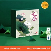 Bộ Hộp Trung Thu 4 Bánh (Mã V8) 200gr-250gr - Kiểu Âm Dương