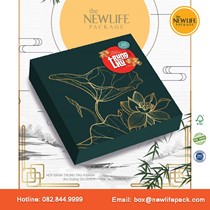 Bộ Hộp Trung Thu 4 Bánh (Mã V9) 200gr-250gr - Kiểu Âm Dương